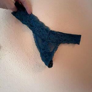 Victoria's Secret Sexy Teal Lace Panties